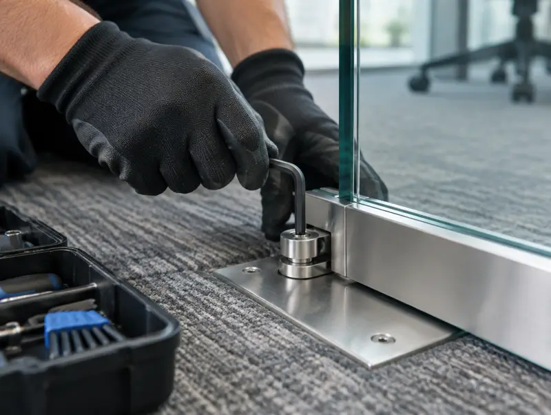 Repairs, relocation and maintenance in a modern office (illustrative)